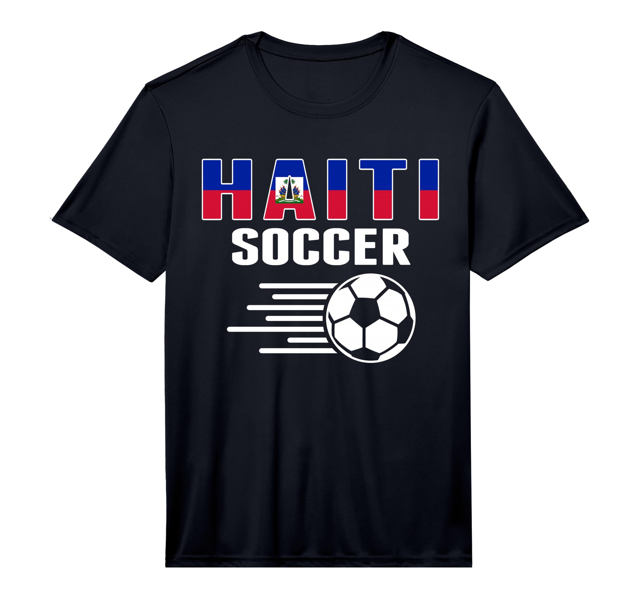 Proud Haiti Soccer Fans Jersey Support T-Shirt - Graphic Print for Adults