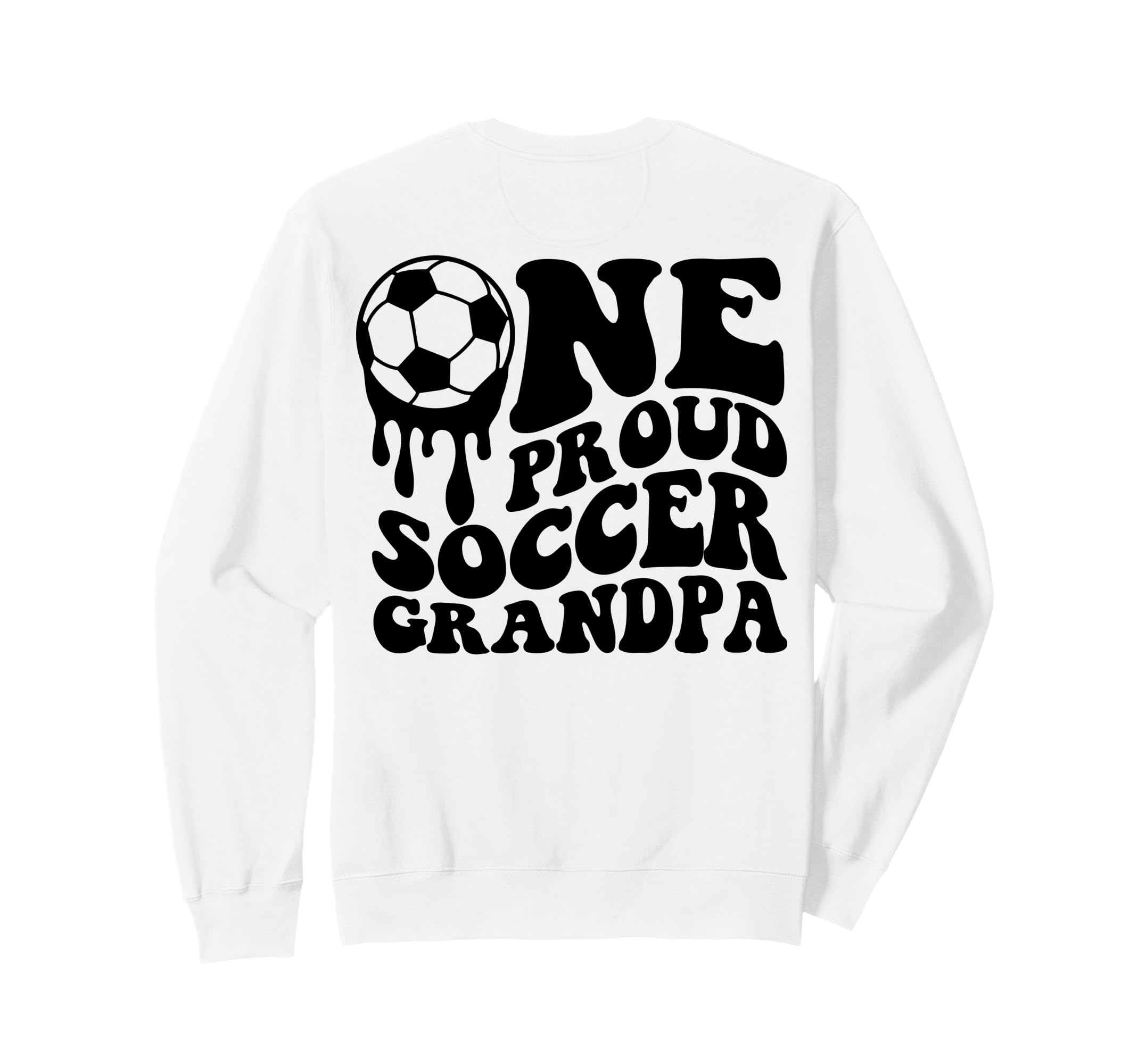 Proud Soccer Grandpa Soccer Ball Sweatshirt - Unique Graphic Men Women