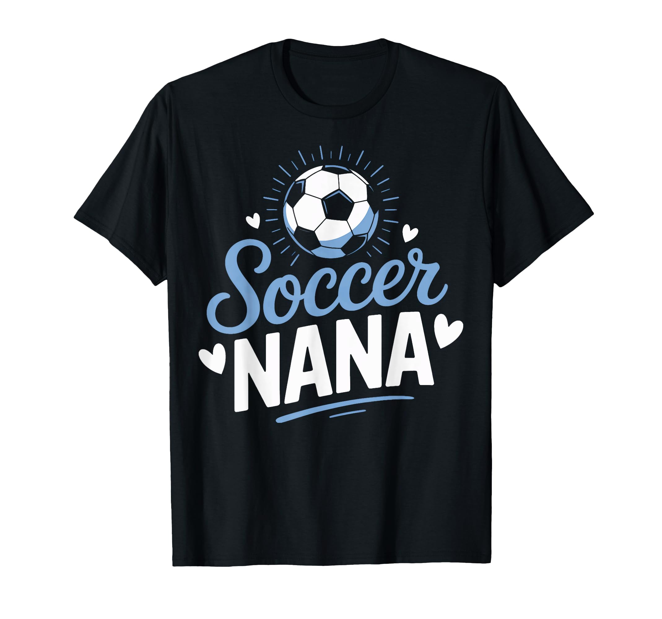 Nana Who Loves Her Soccer Grandkids Weekend T-Shirt - Graphic Print Unisex