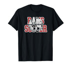 Rams Soccer Mom Game Day Mascot Red T-Shirt - Aesthetic Graphic for Adults