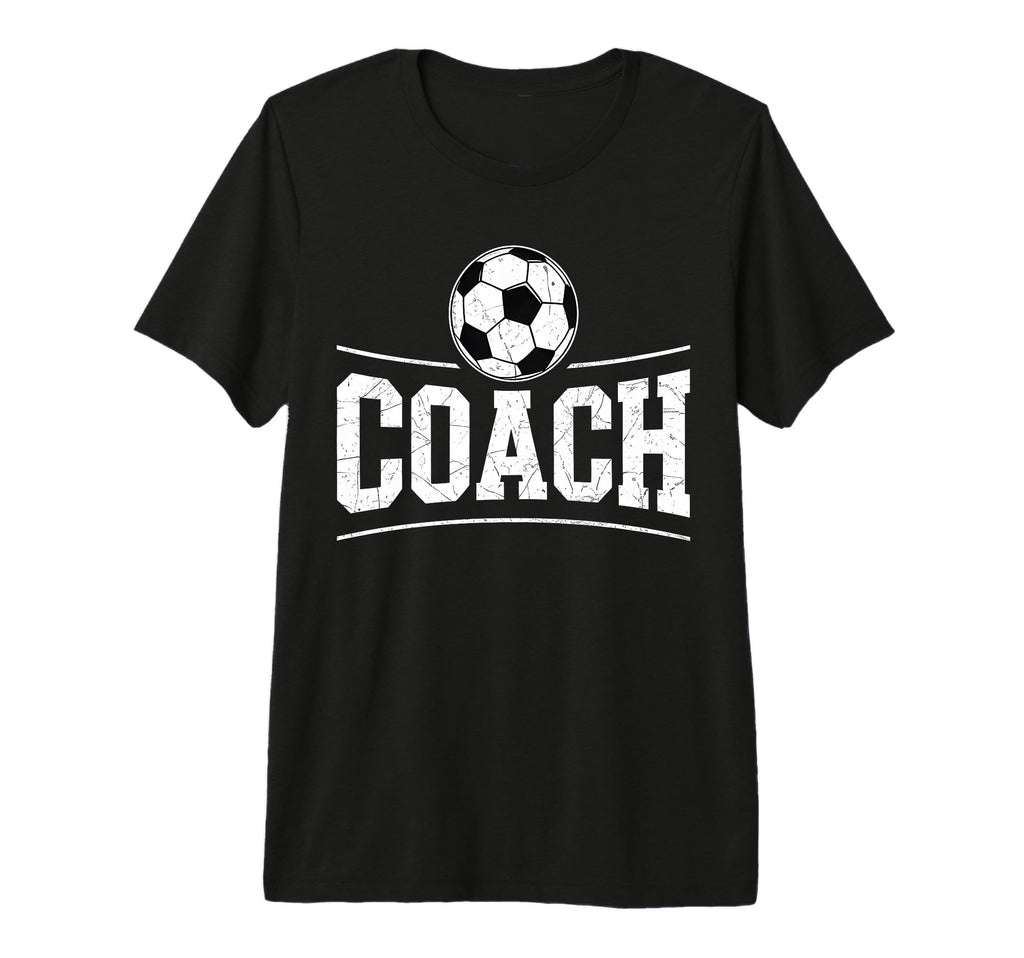 Soccer Coach Distressed Sports Team T-Shirt - Fun Novelty Design Unisex
