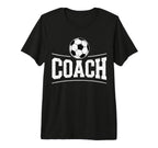 Soccer Coach Distressed Sports Team T-Shirt - Fun Novelty Design Unisex