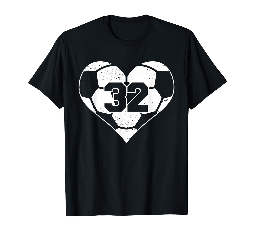 Soccer Number 32 Jersey Funny Soccer T-Shirt - Unique Graphic Men Women