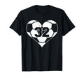 Soccer Number 32 Jersey Funny Soccer T-Shirt - Unique Graphic Men Women