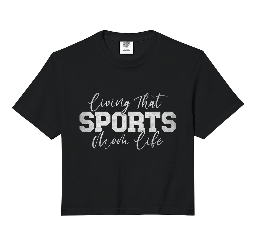 Living That Sports Mom Life Sports Mama T-Shirt - Trendy Graphic Men Women
