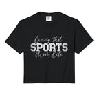 Living That Sports Mom Life Sports Mama T-Shirt - Trendy Graphic Men Women