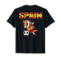 Dabbing Unicorn Spain Soccer Fans Jersey T-Shirt - Graphic Print Unisex