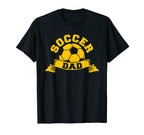 Mens Proud Soccer Dad Funny T-Shirt - Casual Everyday Wear for Adults