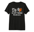 My Heart Is Out There Ball Mama T-Shirt - Minimalist Print Men Women