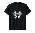 Coquette Soccer Bow Matching T-Shirt - Casual Everyday Wear for Adults