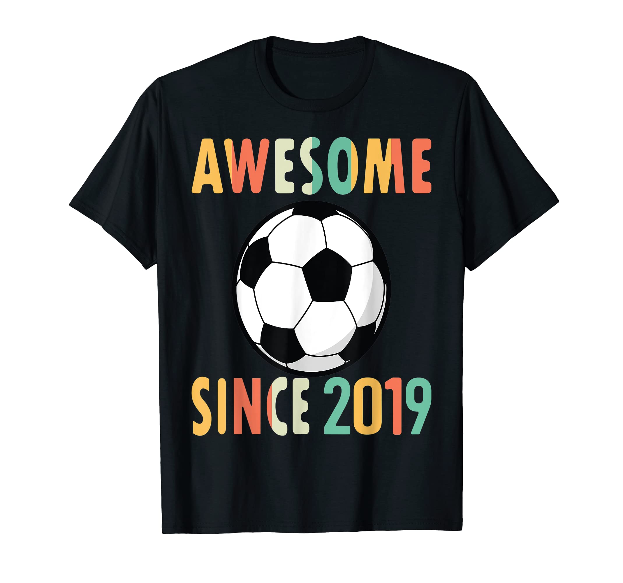 Awesome Since 2019 Soccer Player T-Shirt - Aesthetic Graphic for Adults