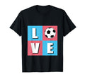 I Love Soccer Soccer Players Coaches Fans T-Shirt - Unique Graphic Unisex