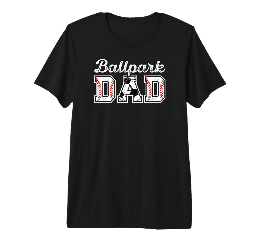 Mens Ballpark Dad Baseball Soccer Dad T-Shirt - Minimalist Print Unisex
