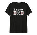 Mens Ballpark Dad Baseball Soccer Dad T-Shirt - Minimalist Print Unisex