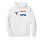 Motivate Womens Patriotic Soccer Be Goals Hoodie - Minimalist Print Unisex