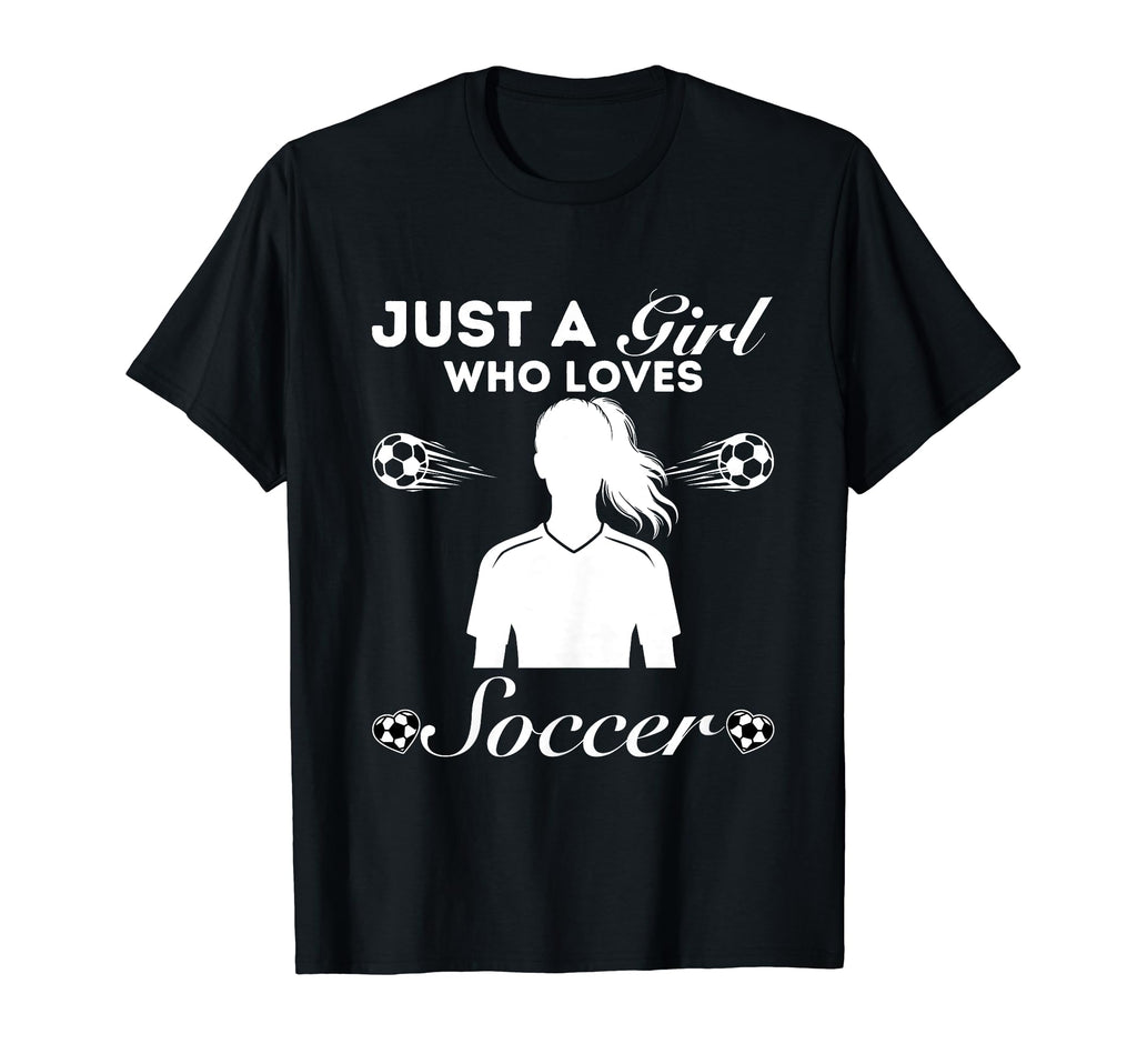 Just Who Loves Soccer T-Shirt - Graphic Print Unisex