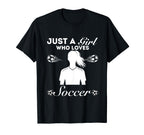 Just Who Loves Soccer T-Shirt - Graphic Print Unisex