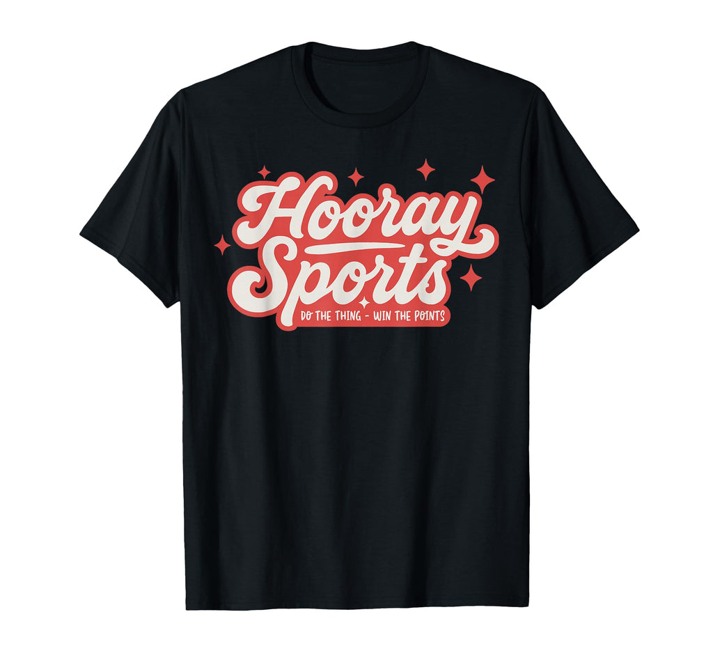 Hooray Sports Funny Game Day T-Shirt - Minimalist Print Unisex