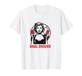 Goal Digger Soccer Moms T-Shirt - Minimalist Print for Adults