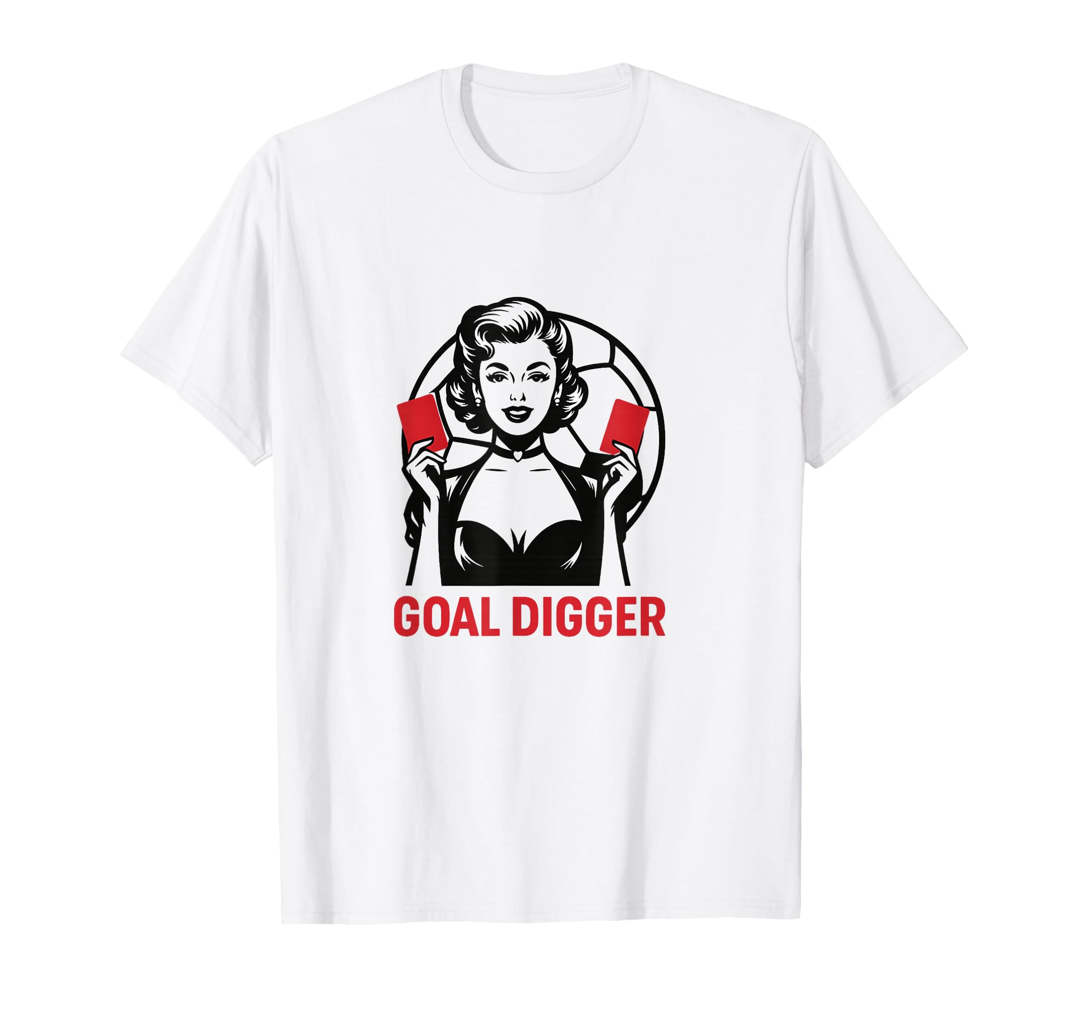 Goal Digger Soccer Moms T-Shirt - Minimalist Print for Adults