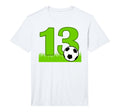 13Th Birthday Soccer 13 Years Old T-Shirt - Graphic Print Men Women