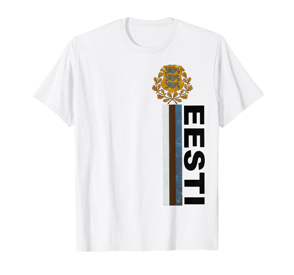 Estonian Language Soccer Effect Eesti T-Shirt - Trendy Graphic for Adults