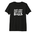 Just Who Loves Balls Soccer Player T-Shirt - Aesthetic Graphic Men Women