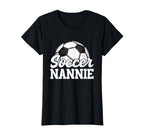 Soccer Nannie Gifts Mothers Day T-Shirt - Novelty Apparel for Adults