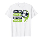 Live It Love It Play It Goal Keeper T-Shirt - Trendy Graphic Men Women