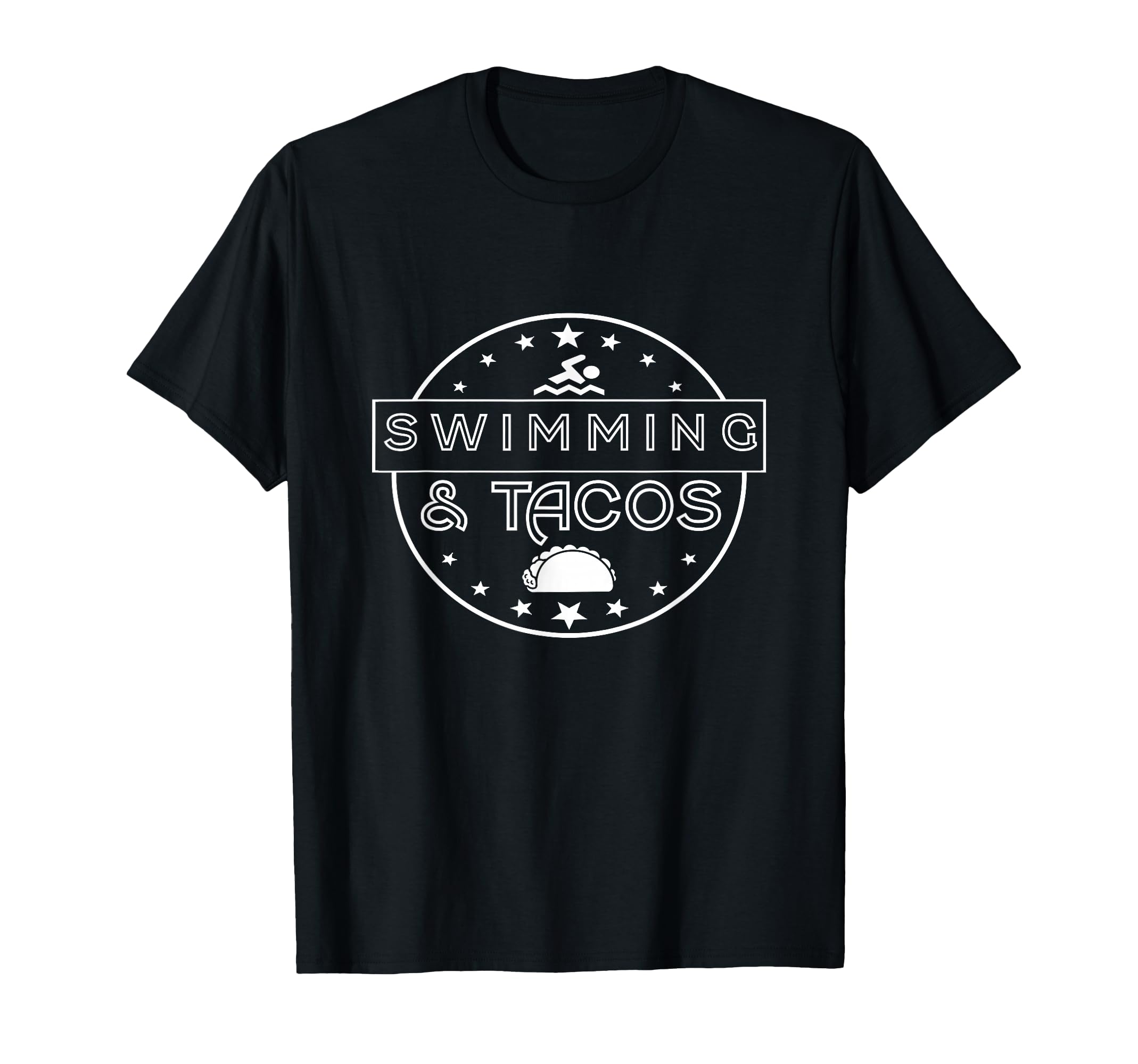 Swimming Swimming Tacos Simple Gift T-Shirt - Graphic Print Unisex