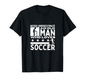 Soccer Never Underestimate Old Who Loves T-Shirt - Minimalist Print Unisex