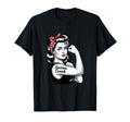 Female Soccer Coach Rosie Riveter T-Shirt - Aesthetic Graphic Unisex