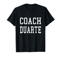 Coach Duarte Custom Football Soccer T-Shirt - Unique Graphic Unisex