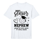 2027 Senior Soccer Nephew Proud Family T-Shirt - Unique Graphic for Adults