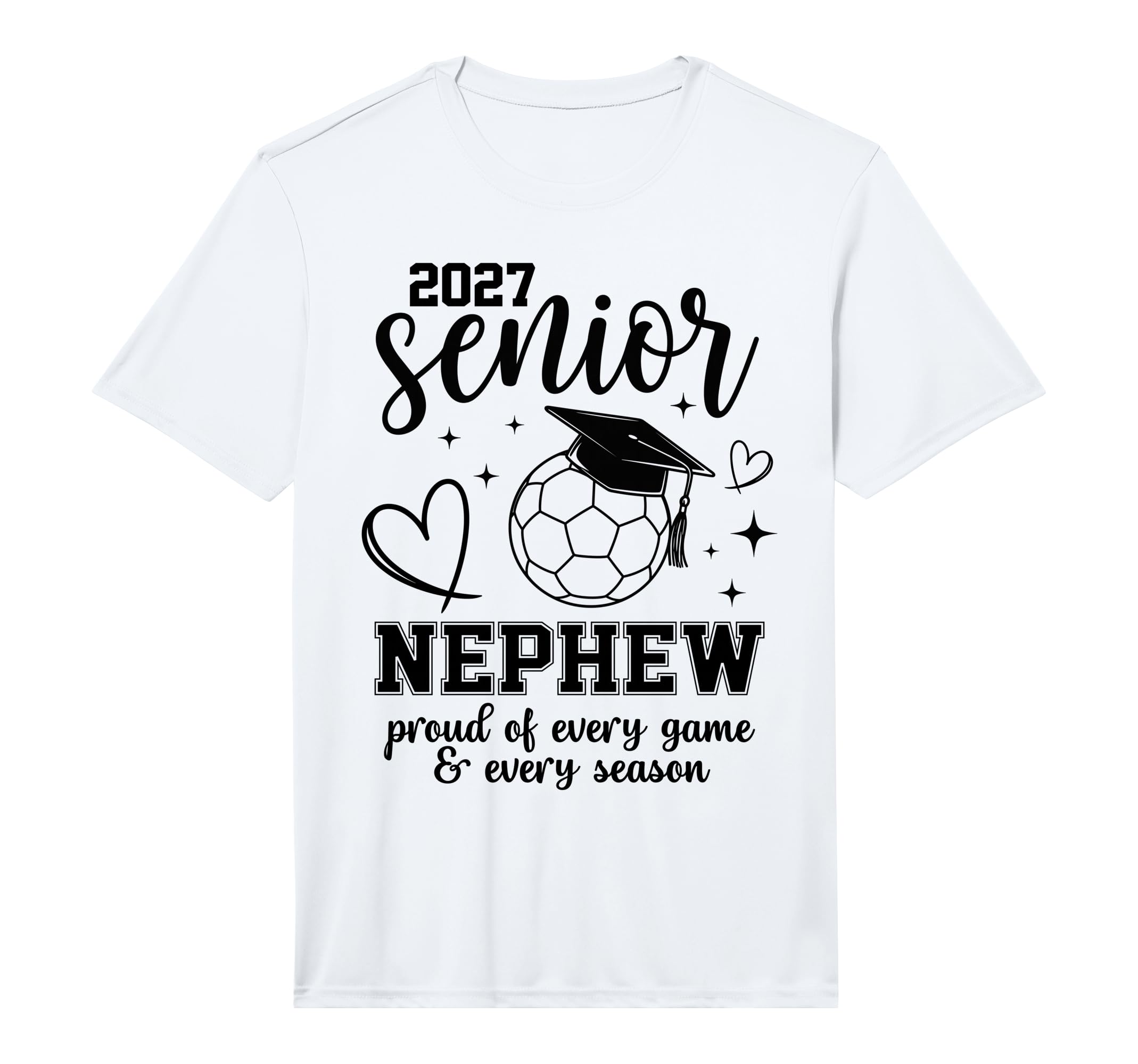 2027 Senior Soccer Nephew Proud Family T-Shirt - Unique Graphic for Adults
