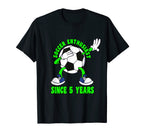 Happy 5 Birthday 5 Year Old Dabbing T-Shirt - Streetwear Style Unisex