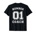 Number 1 Coach Sports Jersey T-Shirt - Novelty Apparel Men Women