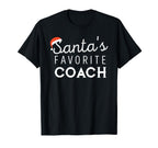 Coach Santas Favorite Coach Gift T-Shirt - Streetwear Style Unisex
