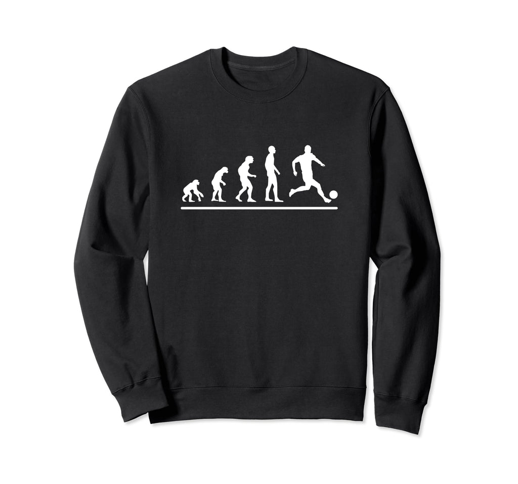 Soccer Player Evolution Funny Soccer Sweatshirt - Streetwear Style Unisex