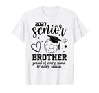 2027 Senior Soccer Brother Proud Family T-Shirt - Minimalist Print Unisex