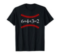 6 4 3 2 Baseball Math Softball Game T-Shirt - Casual Everyday Wear Unisex