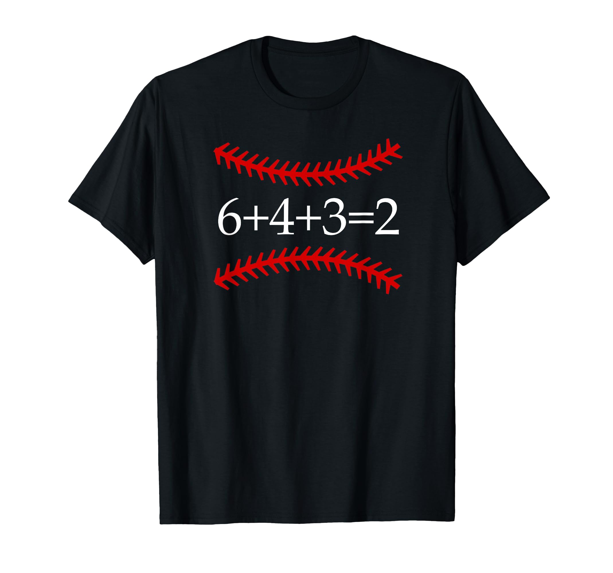 6 4 3 2 Baseball Math Softball Game T-Shirt - Casual Everyday Wear Unisex