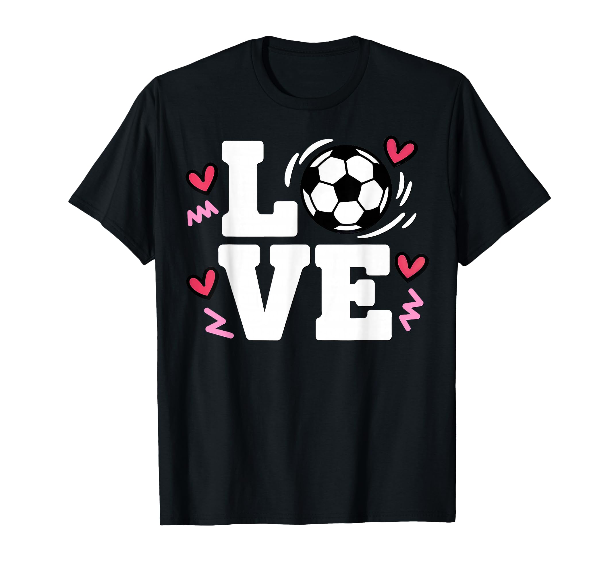 Soccer Player Love Beautiful T-Shirt - Casual Everyday Wear for Adults