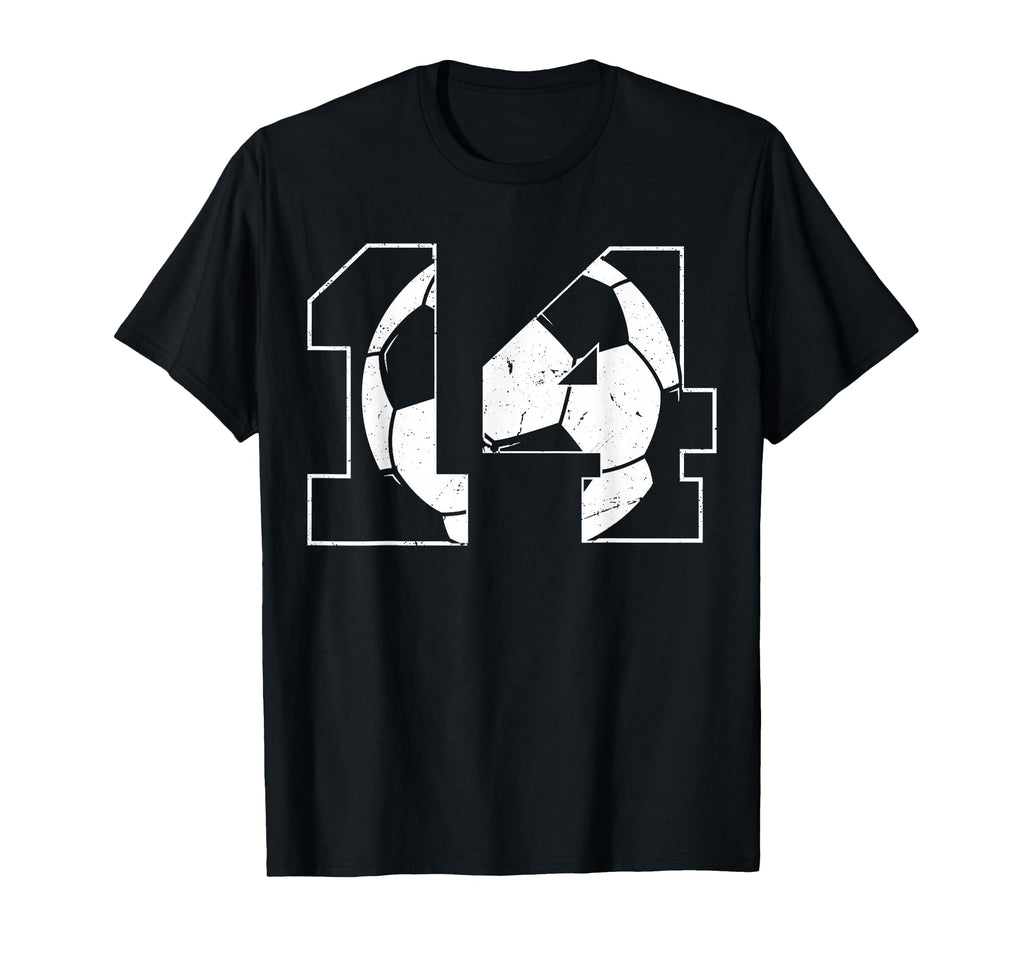 14Th Birthday Soccer Player T-Shirt - Casual Everyday Wear for Adults