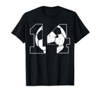 14Th Birthday Soccer Player T-Shirt - Casual Everyday Wear for Adults