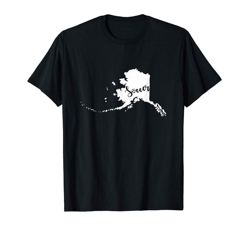 Alaska Soccer Pride Script T-Shirt - Casual Everyday Wear Men Women