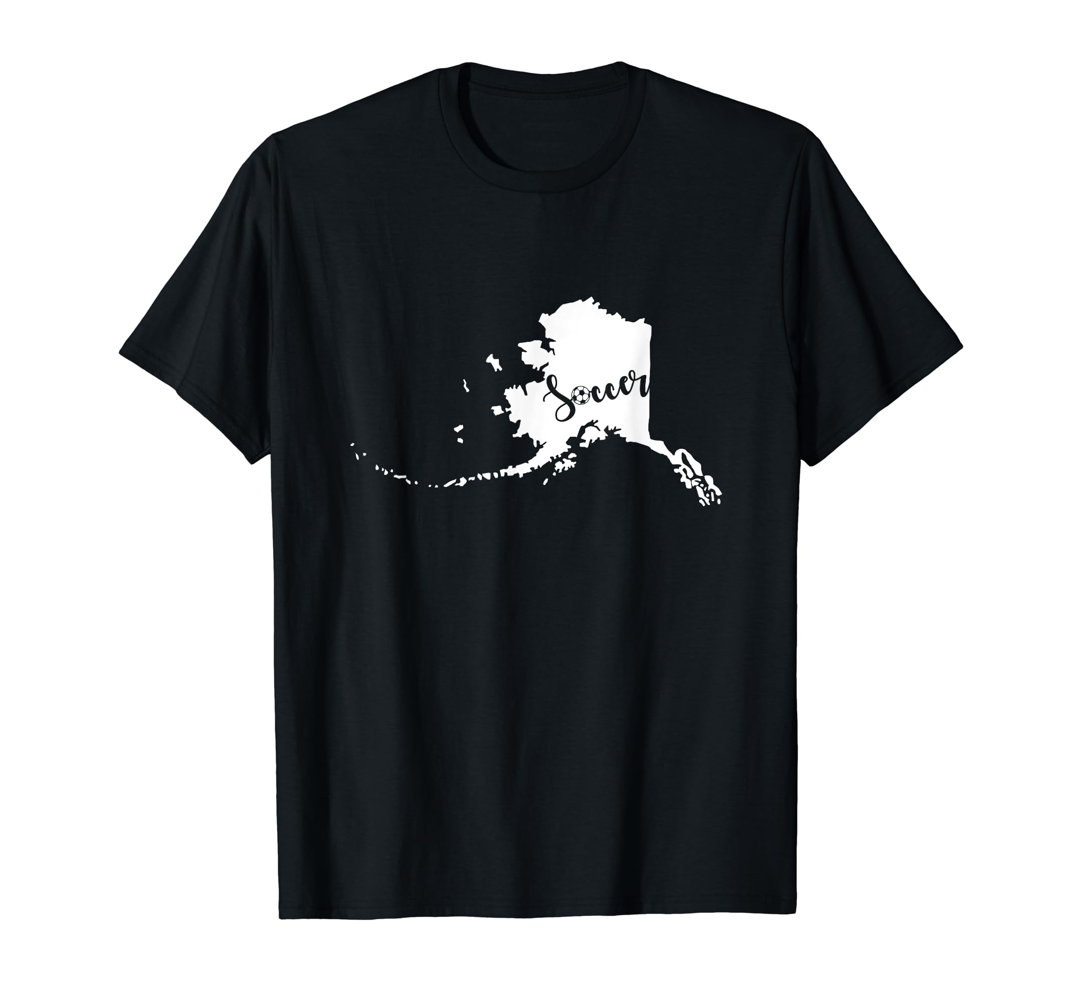 Alaska Soccer Pride Script T-Shirt - Casual Everyday Wear Men Women