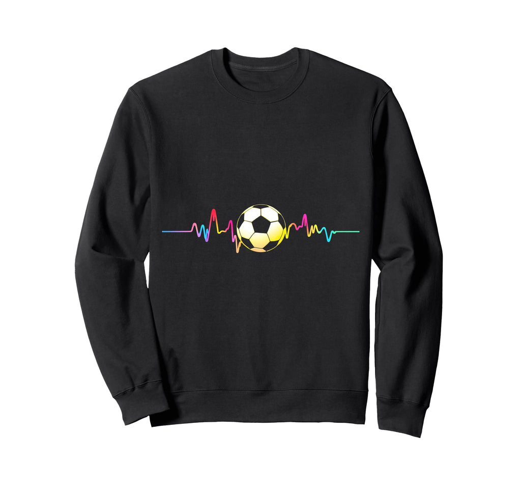 Soccer Heartbeat Sweatshirt - Minimalist Print Men Women