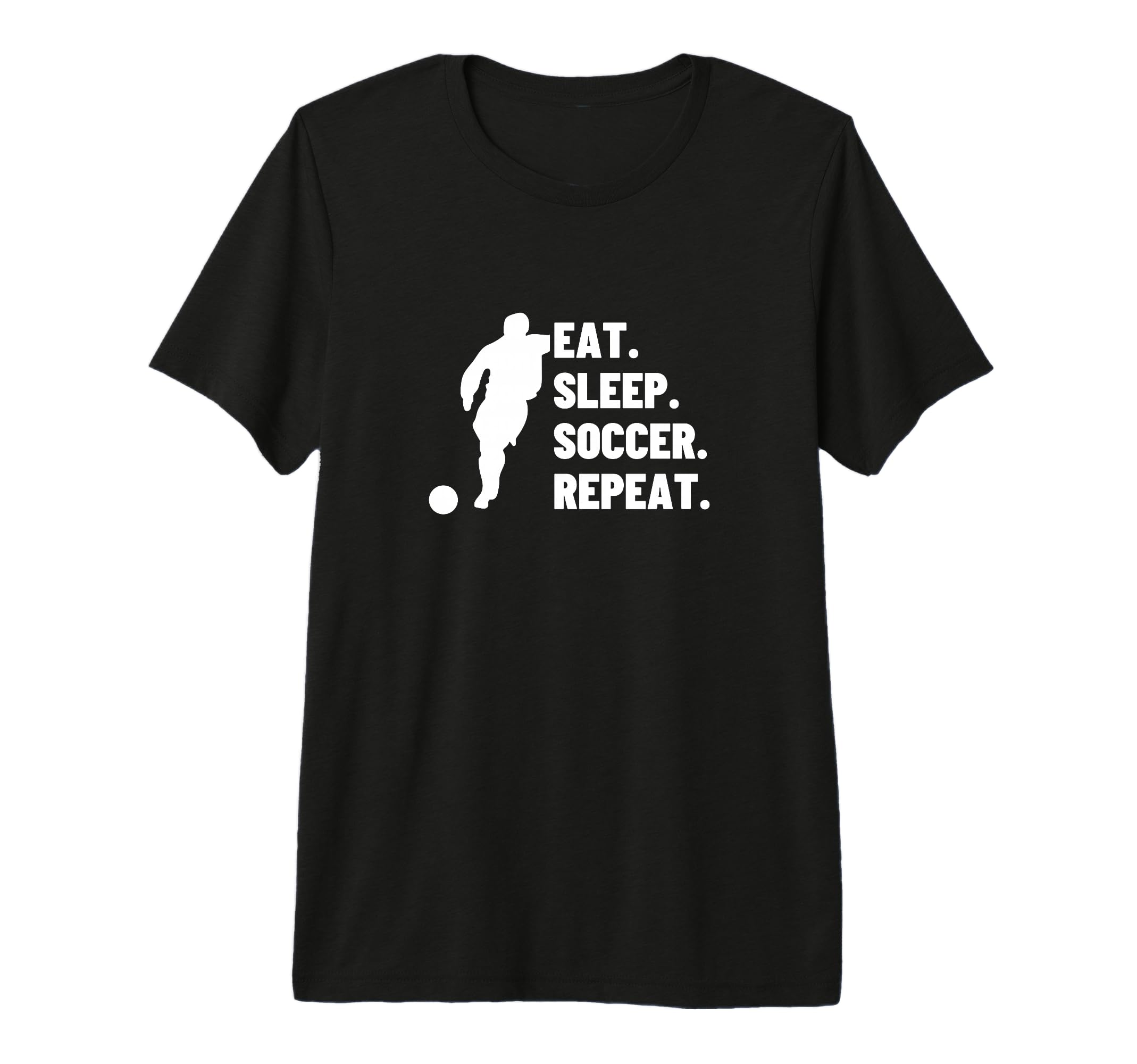 Eat Sleep Soccer Repeat Funny Soccer T-Shirt - Streetwear Style Unisex