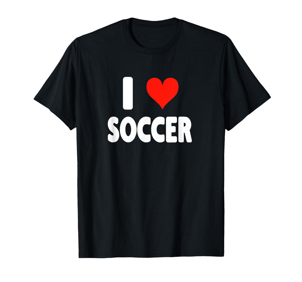 I Love Soccer Heart Soccer Futbol Field T-Shirt - Trendy Graphic Men Women